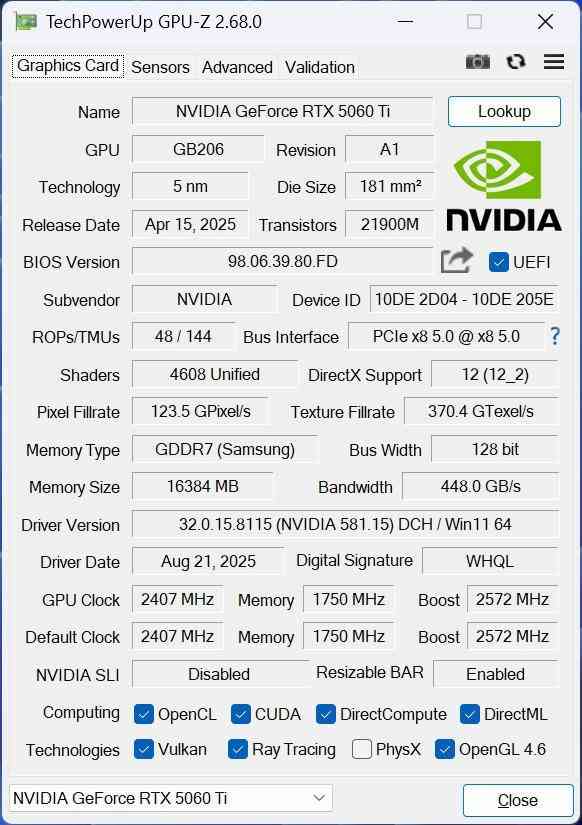 影驰显卡怎么样 影驰GeForce RTX 5060 Ti 无双MAX显卡评测 厚度20mm 巧夺天工！